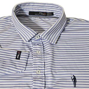 RLX Ralph Lauren  Spring Summer Polo Large  Stripes Golf Performance Comfort